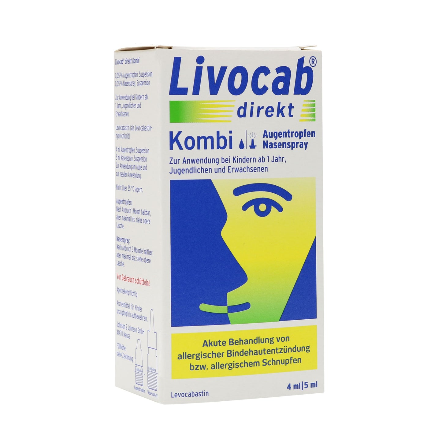 Livocab direkt Kombi Nasenspray und Augentropfen