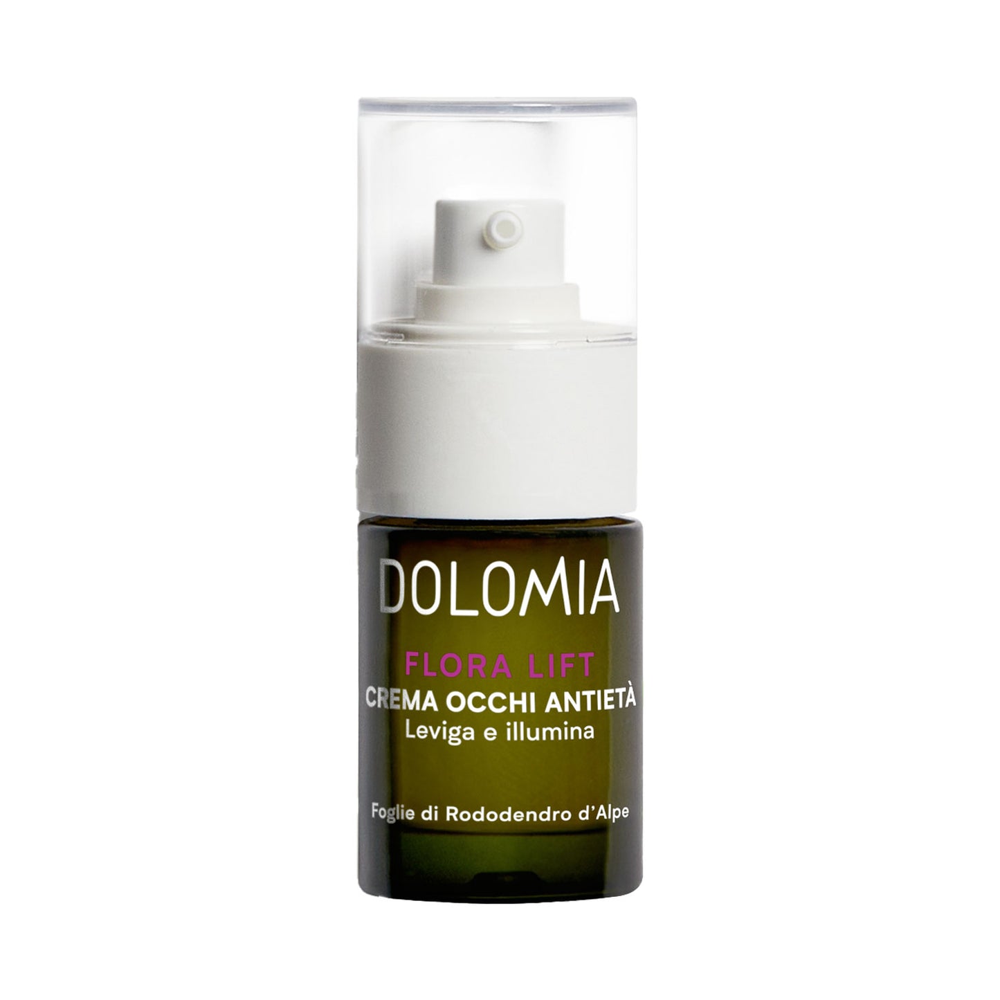 Glasflacon mit Pumpspender Flora LIft Augencreme