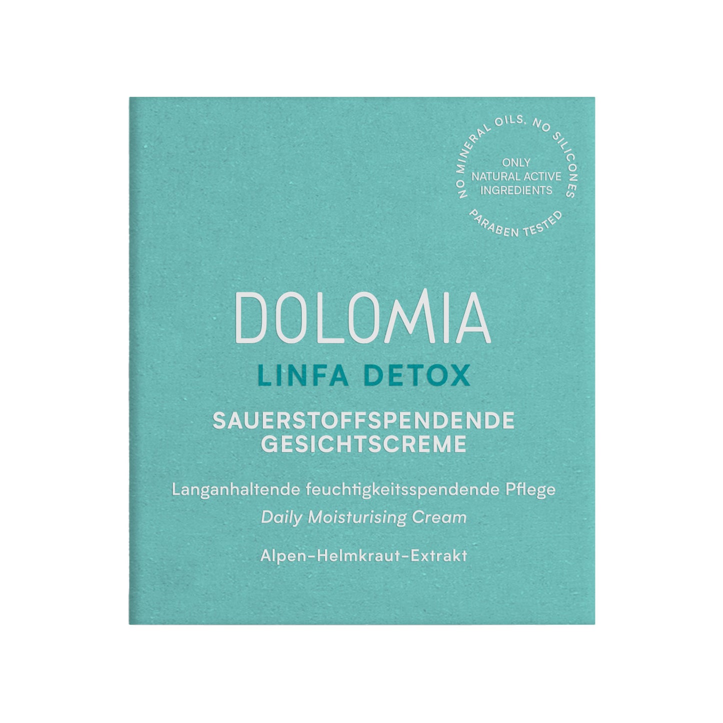 Verpackung Linfa Detox Sauerstoffspendende Gesichtscreme