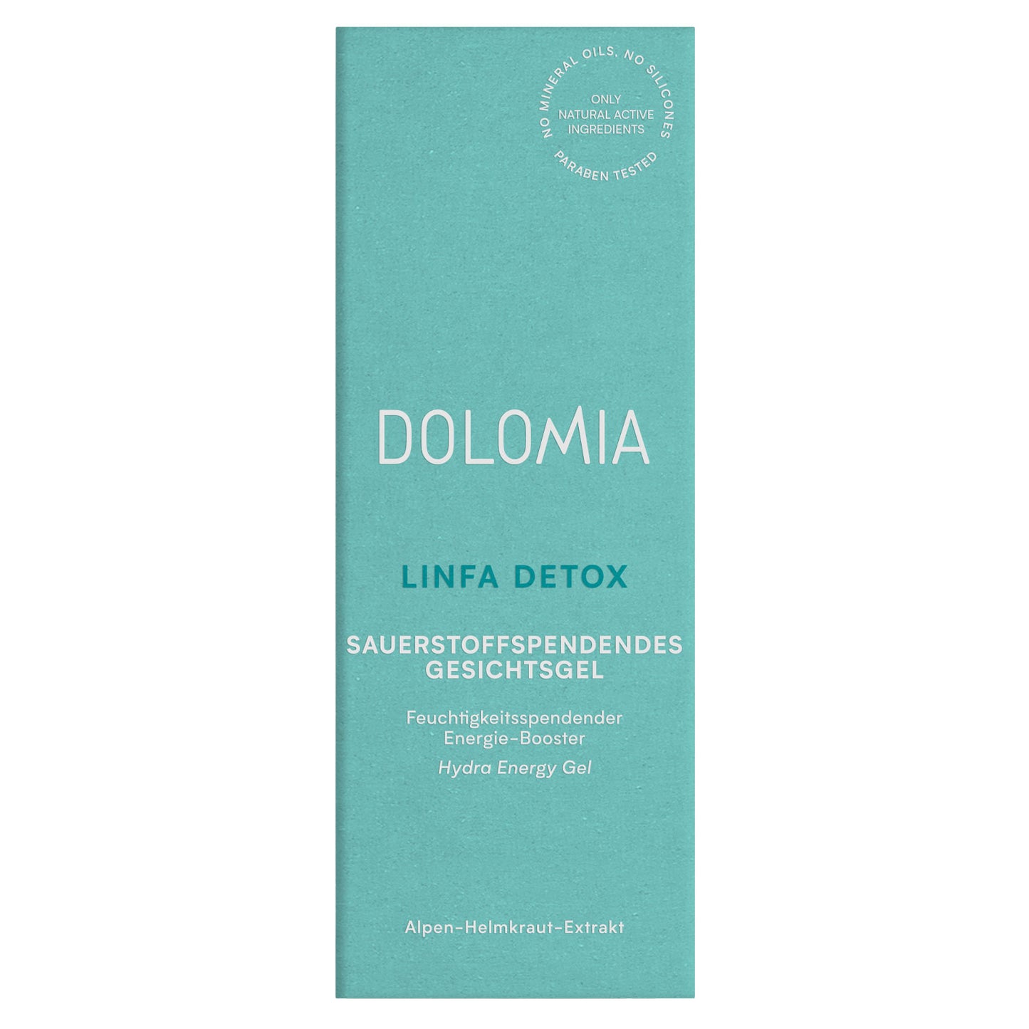 Verpackung Linfa Detox Sauerstoffspendendes Gesichtsgel