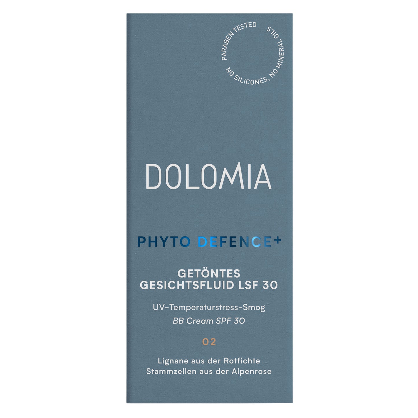 Verpackung Phyto Defense+ getöntes Fluid 02 LSF 30
