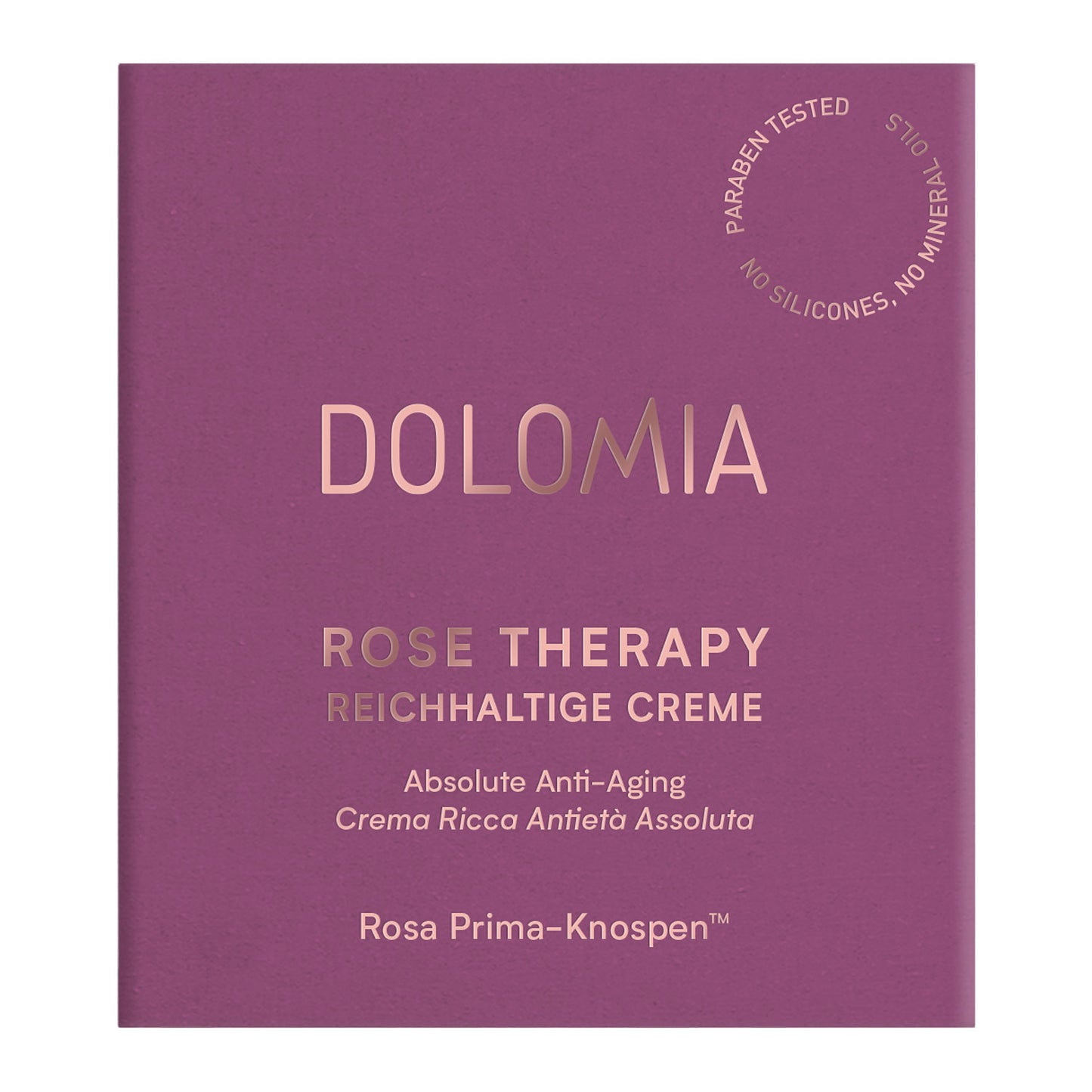 Verpackung Rose Therapy_Aboslute Anti-Aging Creme Reichhaltige Creme