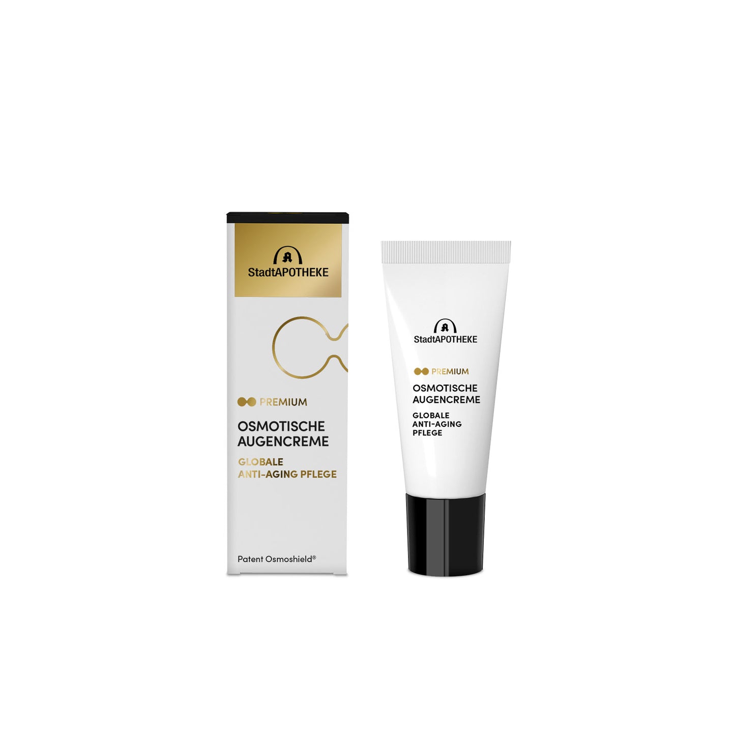 OSMOTISCHE AUGENCREME
GLOBALE ANTI-AGING PFLEGE
Patent OSMOSHIELD®