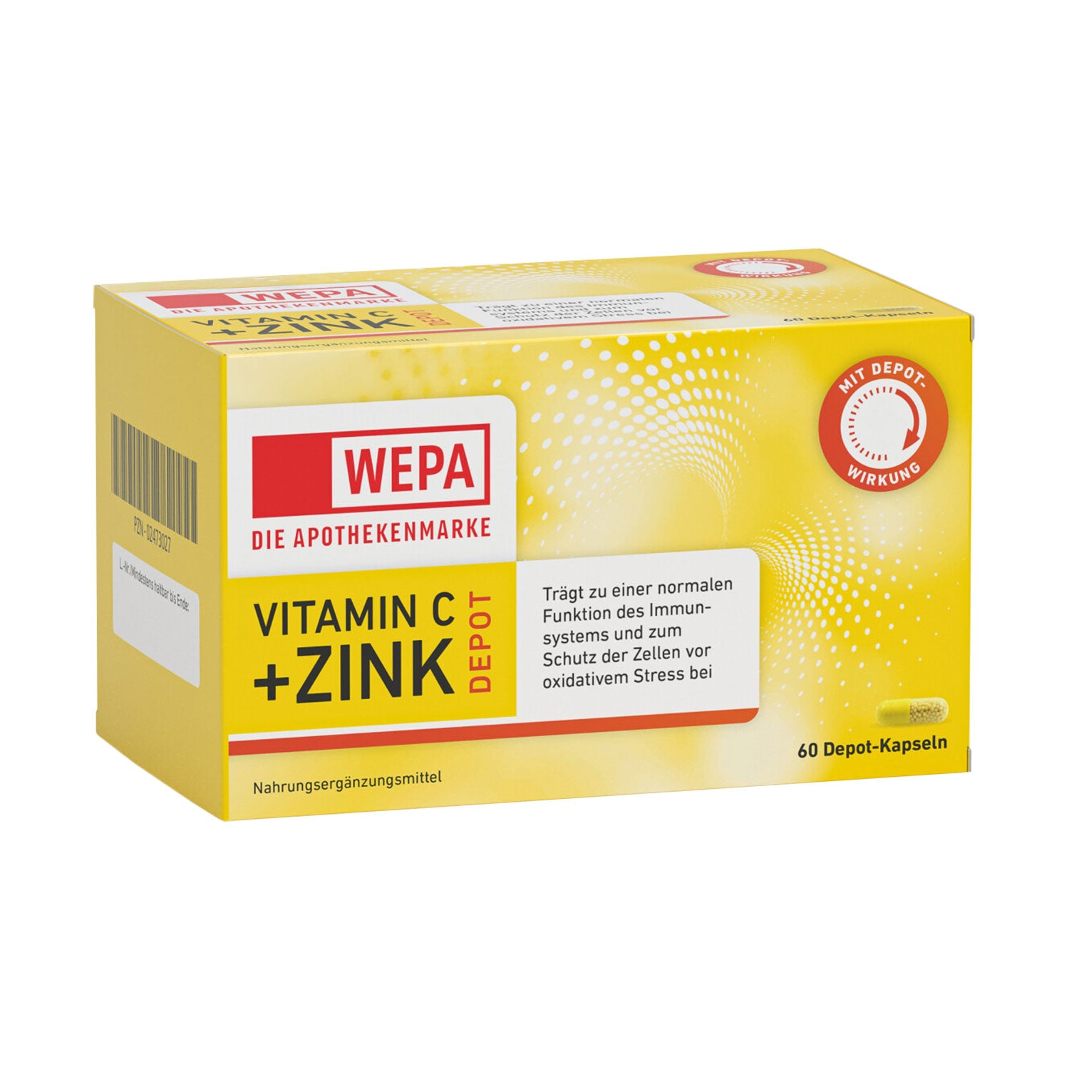 Foto WEPA Vitamin C + Zink 60 Depot-Kapseln Nahrungsergänzung