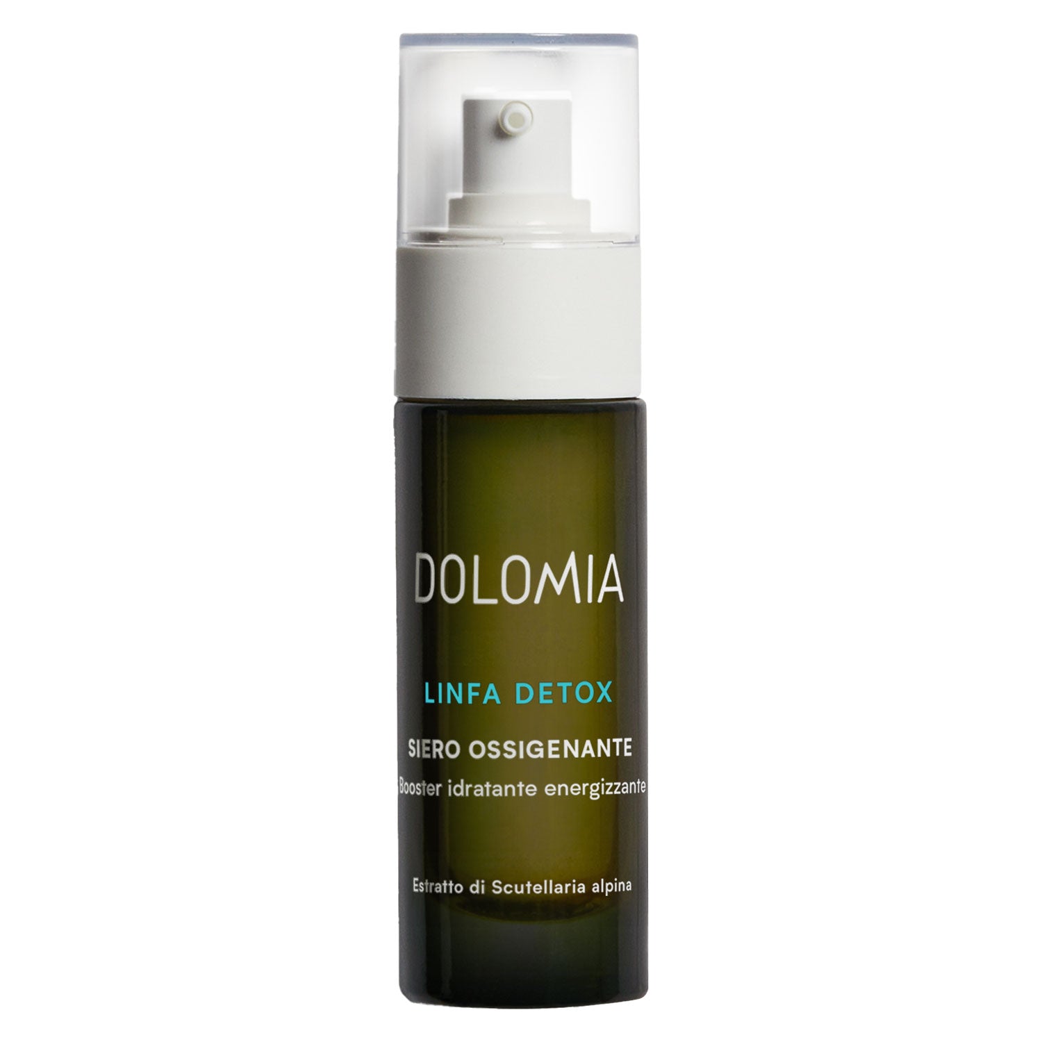 Glasflacon Linfa Detox Sauerstoffspendendes Gesichtsgel