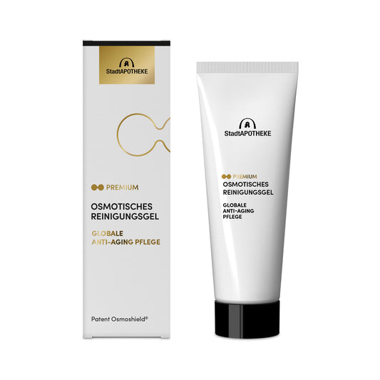 OSMOTISCHES REINIGUNGSGEL
GLOBALE ANTI-AGING PFLEGE
Patent OSMOSHIELD®